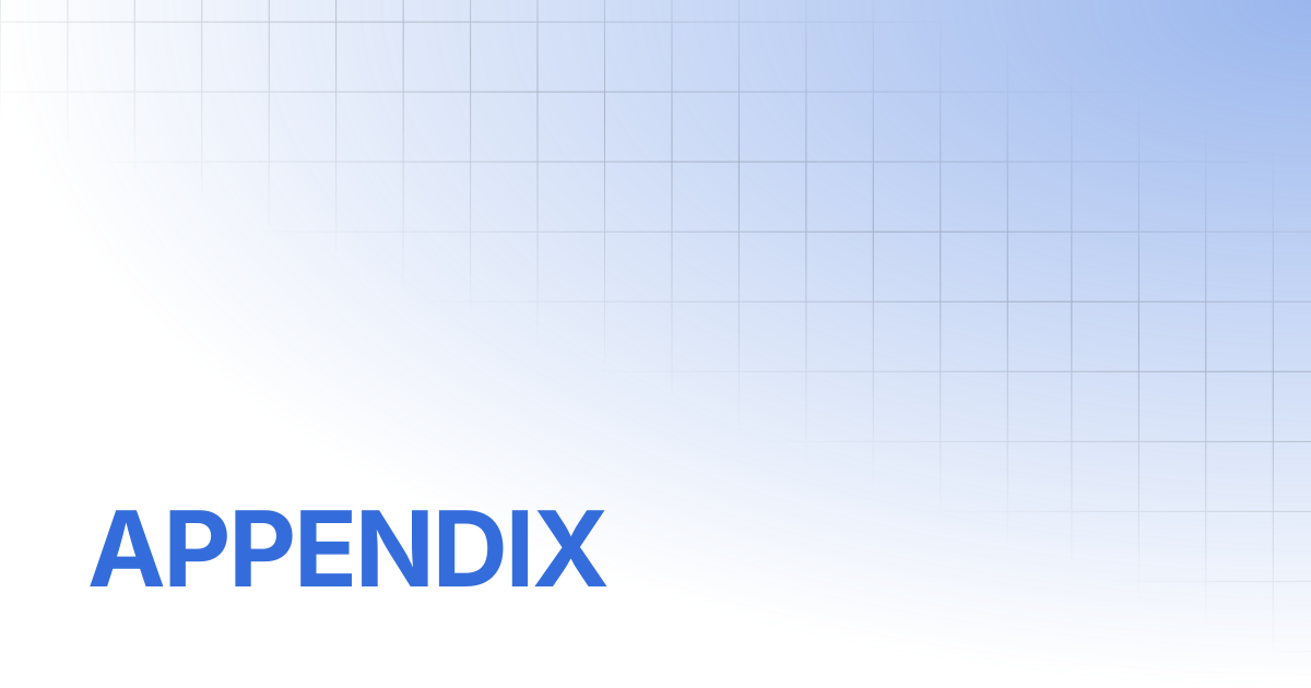 APPENDIX | RTK DOCS CENTER